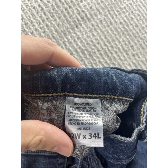 Cody James Wyatt Slim Bootcut Stretch Denim Jeans Saguaro Wash Men 32x34 Western - Picture 4 of 13